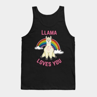 Llama Love Sweetheart Tank Top